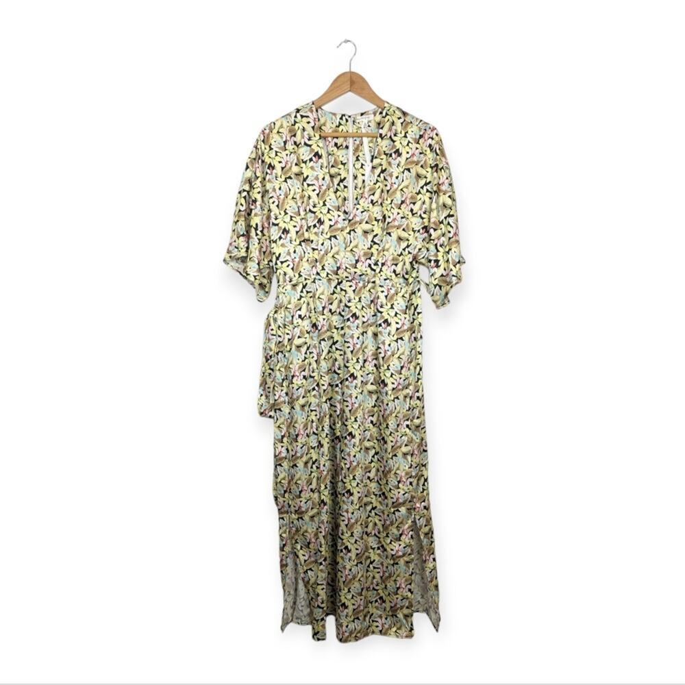 NWT Maisie Green Multicolored Floral Print Jumpsuit Size M